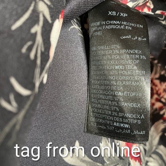 White House Black Market floral satin cami sz S - Picture 10 of 11